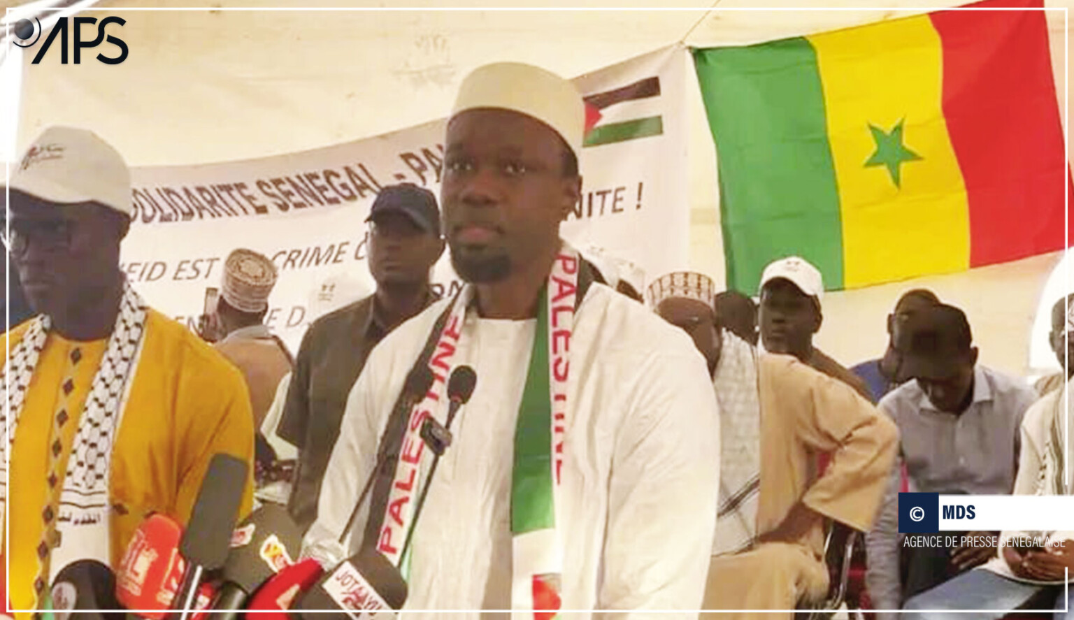Ousmane Sonko promet un renforcement du soutien sénégalais à la cause palestinienne